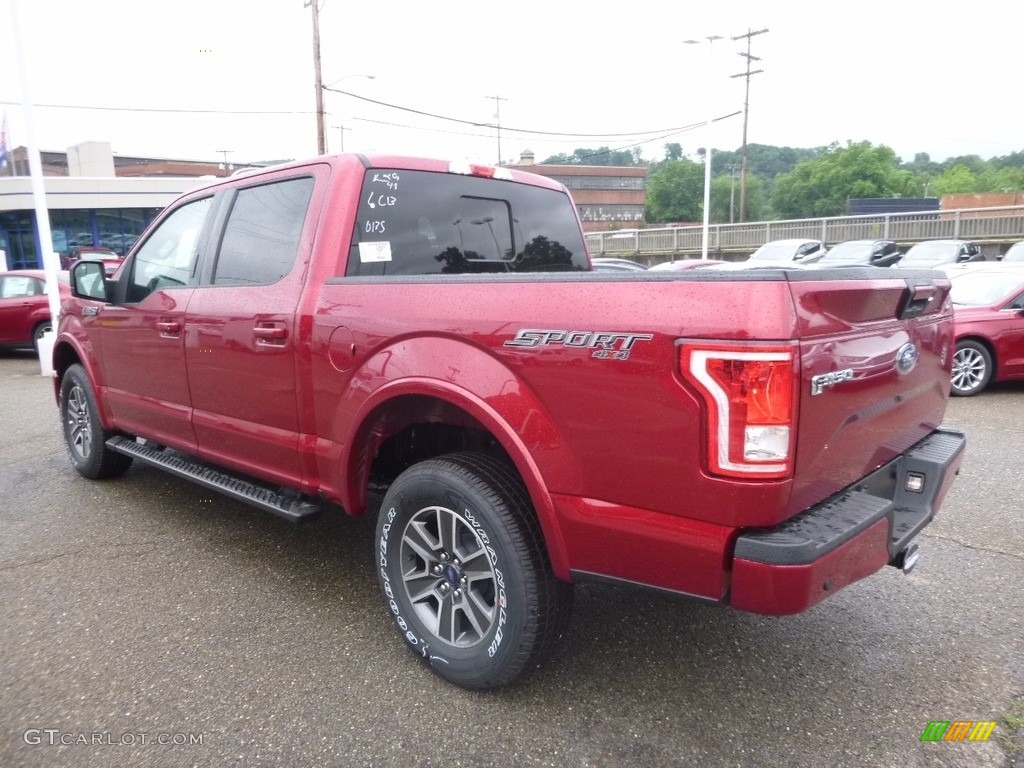 2017 F150 XLT SuperCrew 4x4 - Ruby Red / Black photo #4