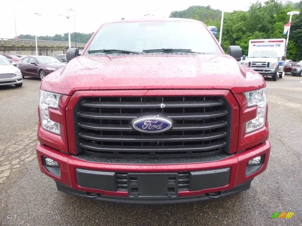 2017 F150 XLT SuperCrew 4x4 - Ruby Red / Black photo #7