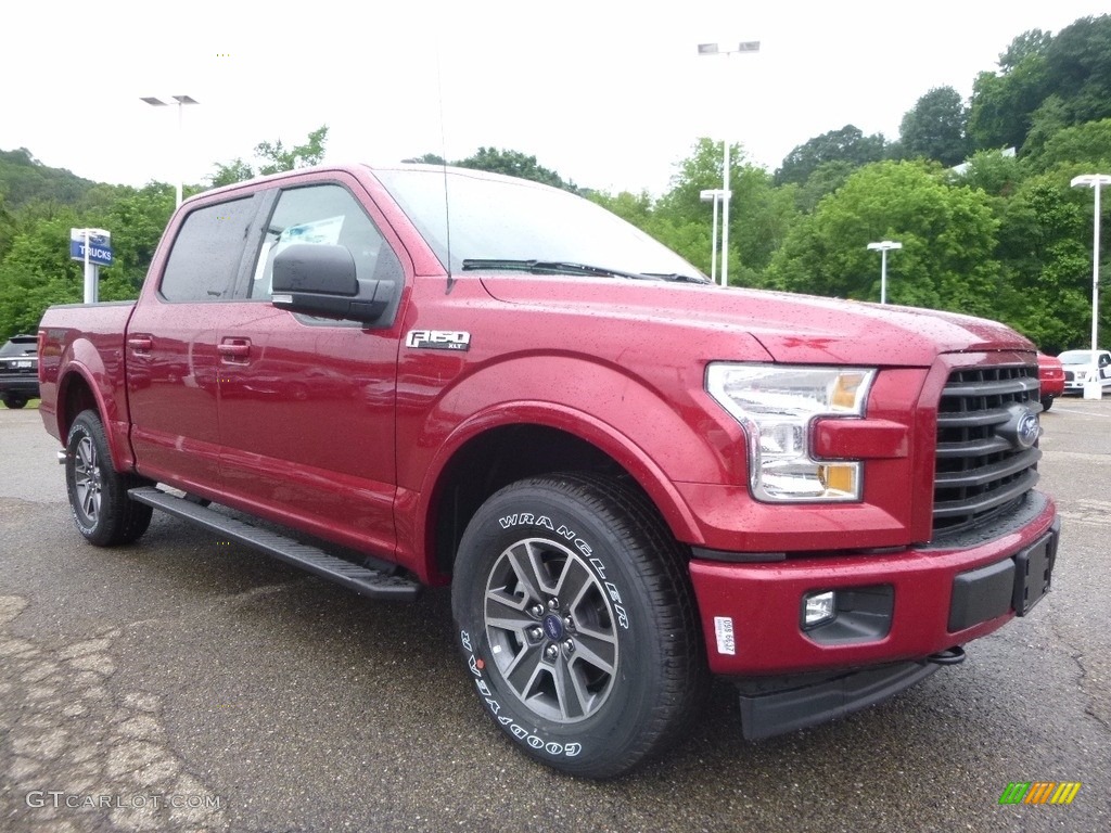2017 F150 XLT SuperCrew 4x4 - Ruby Red / Black photo #8