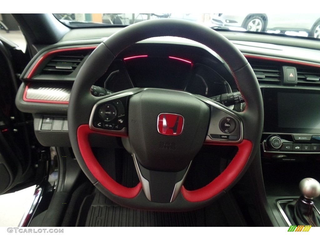 2017 Honda Civic Type R Type R Red/Black Steering Wheel Photo #121231855