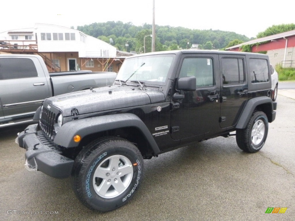 2017 Wrangler Unlimited Sport 4x4 - Black / Black photo #1