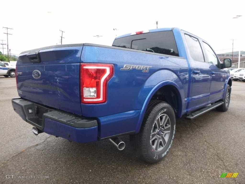 2017 F150 XLT SuperCrew 4x4 - Lightning Blue / Black photo #2