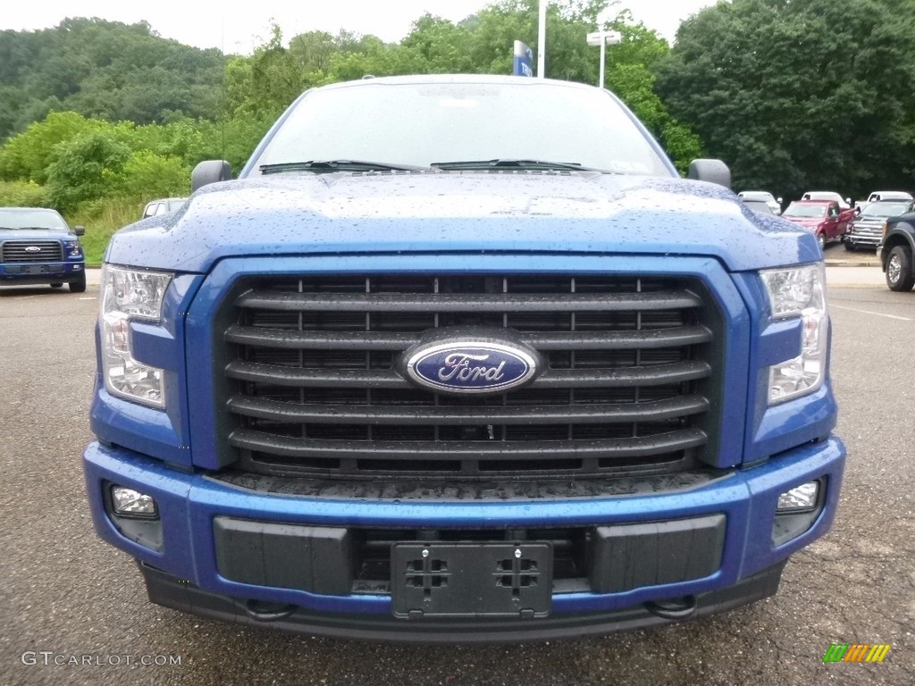2017 F150 XLT SuperCrew 4x4 - Lightning Blue / Black photo #7