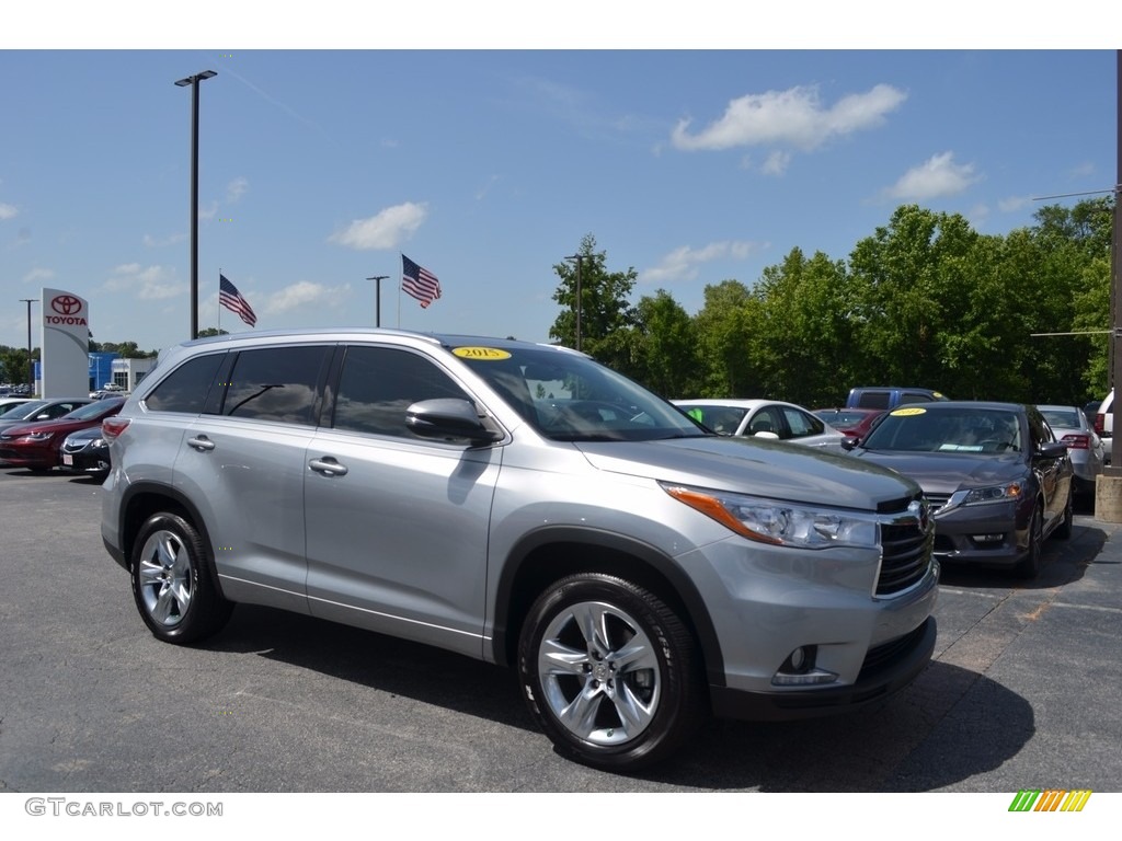 2015 Highlander Limited - Silver Sky Metallic / Black photo #1