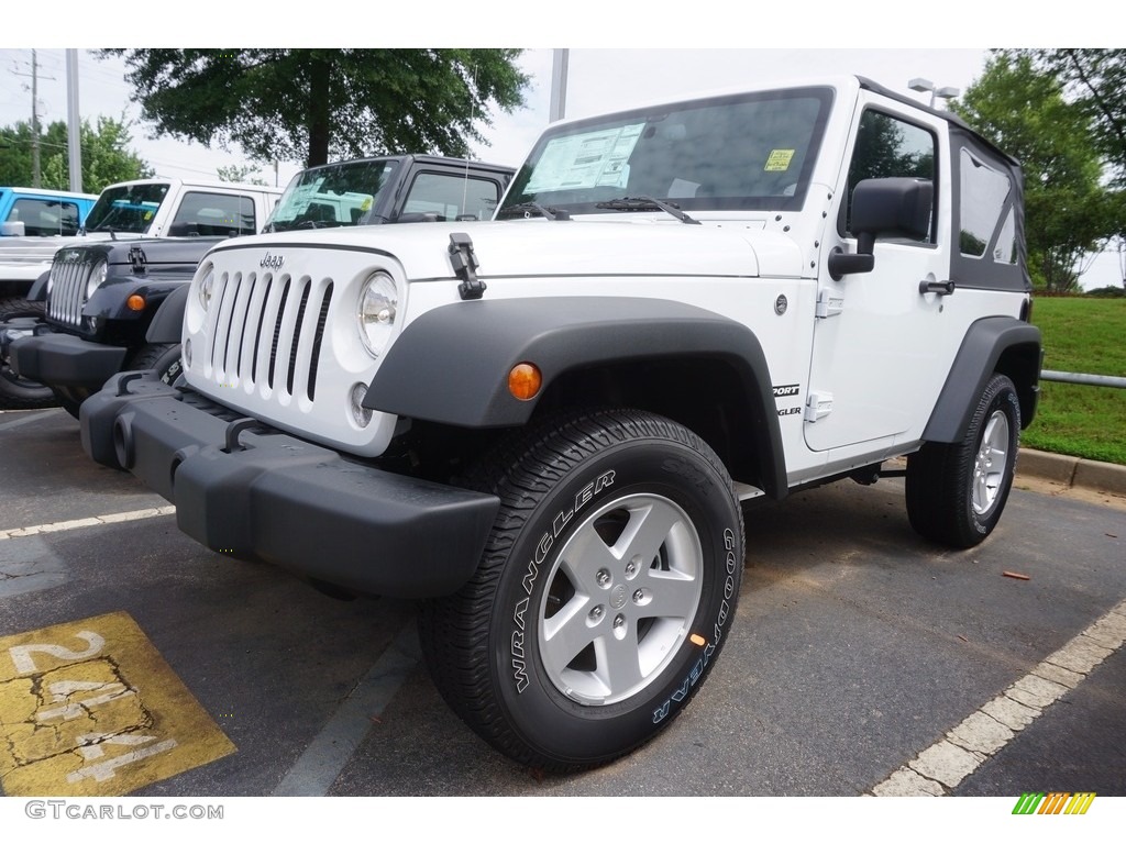 2017 Wrangler Sport 4x4 - Bright White / Black photo #1