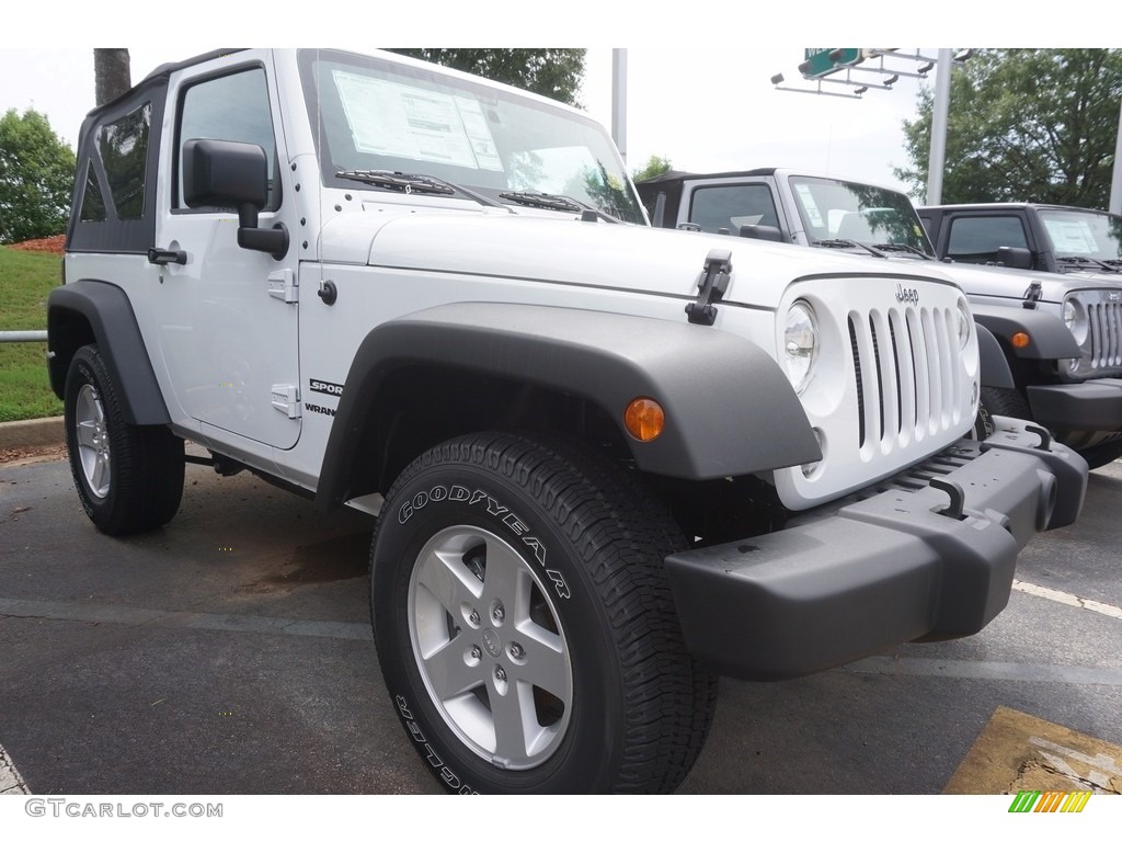 2017 Wrangler Sport 4x4 - Bright White / Black photo #4