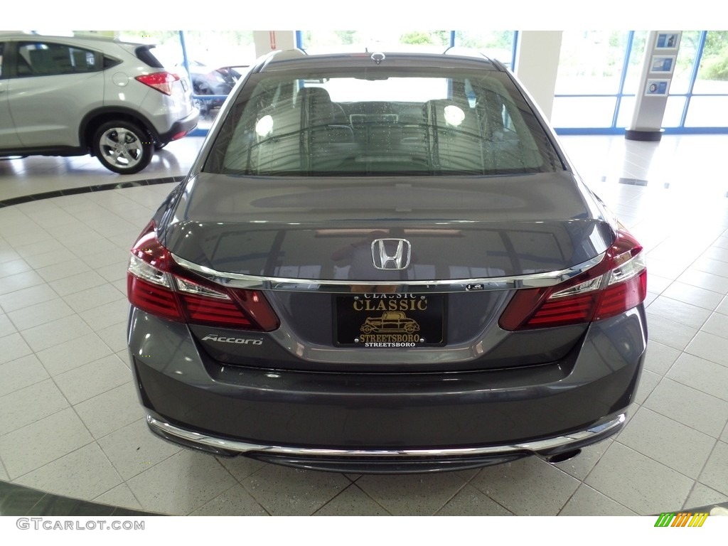 2017 Accord EX-L Sedan - Modern Steel Metallic / Black photo #4