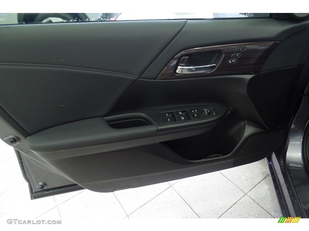 2017 Accord EX-L Sedan - Modern Steel Metallic / Black photo #5