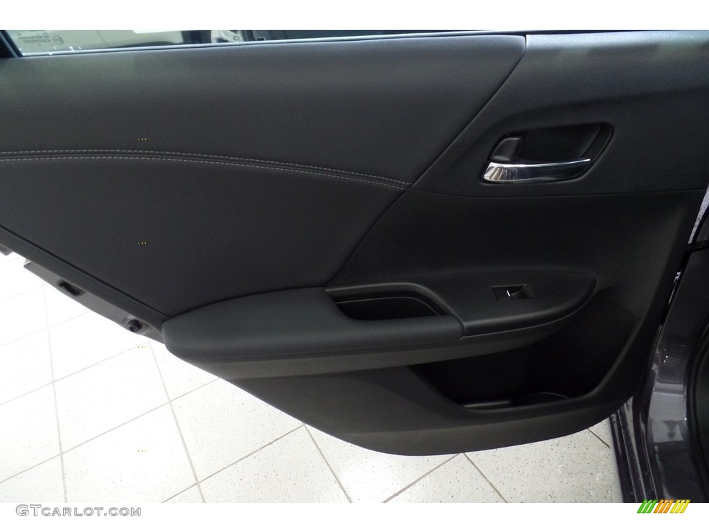 2017 Accord EX-L Sedan - Modern Steel Metallic / Black photo #6