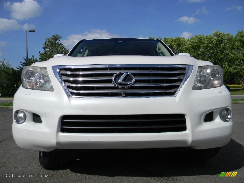 2010 LX 570 - Starfire White Pearl / Cashmere photo #4