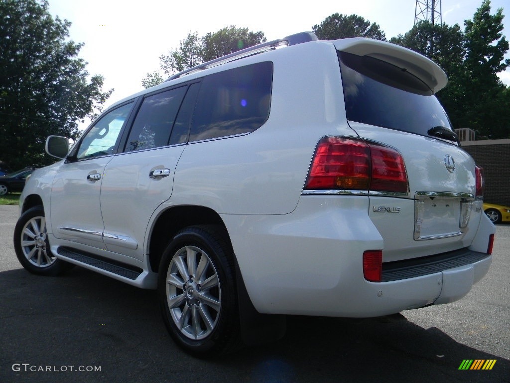 2010 LX 570 - Starfire White Pearl / Cashmere photo #8