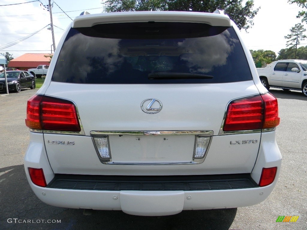 2010 LX 570 - Starfire White Pearl / Cashmere photo #9