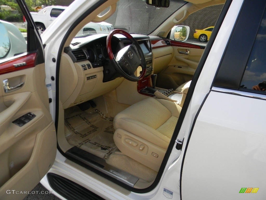 2010 LX 570 - Starfire White Pearl / Cashmere photo #17