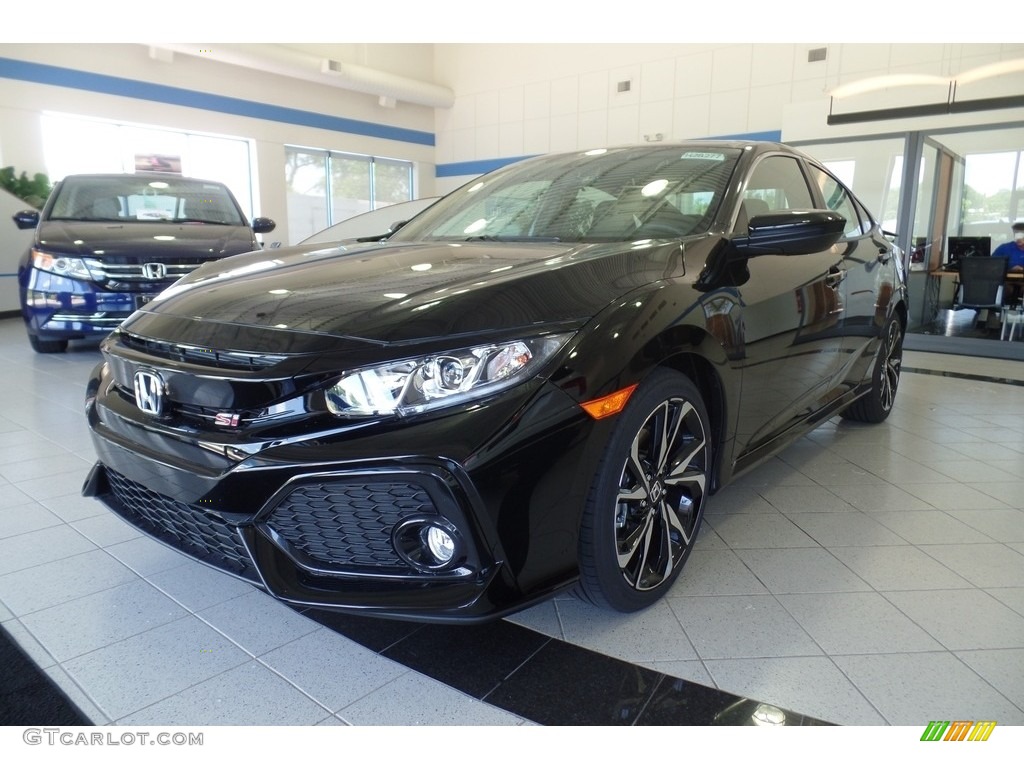 Crystal Black Pearl 2017 Honda Civic Si Sedan Exterior Photo #121236756