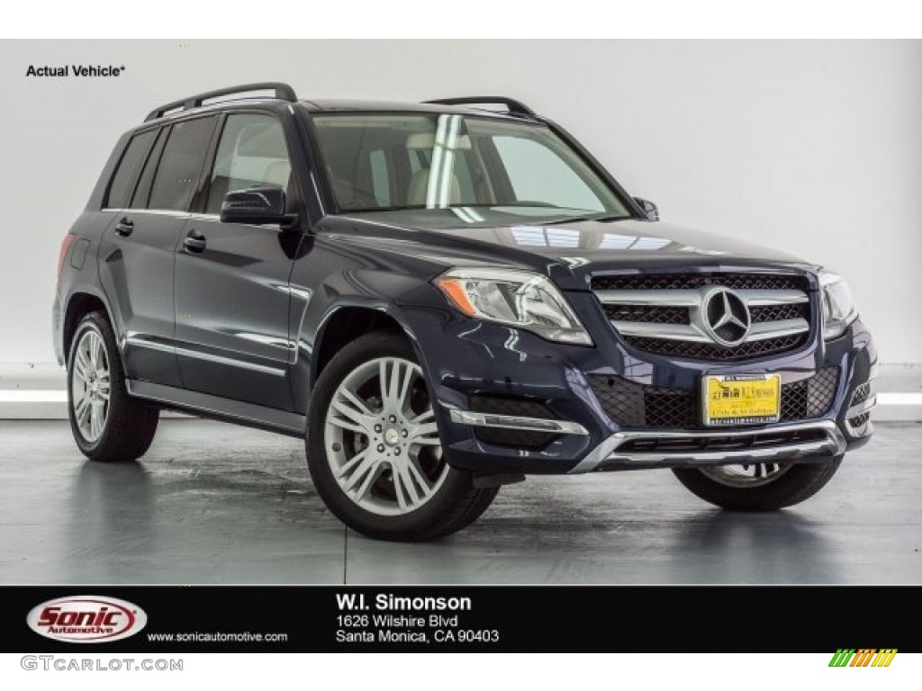 2014 GLK 350 - Lunar Blue Metallic / Almond Beige/Mocha photo #1