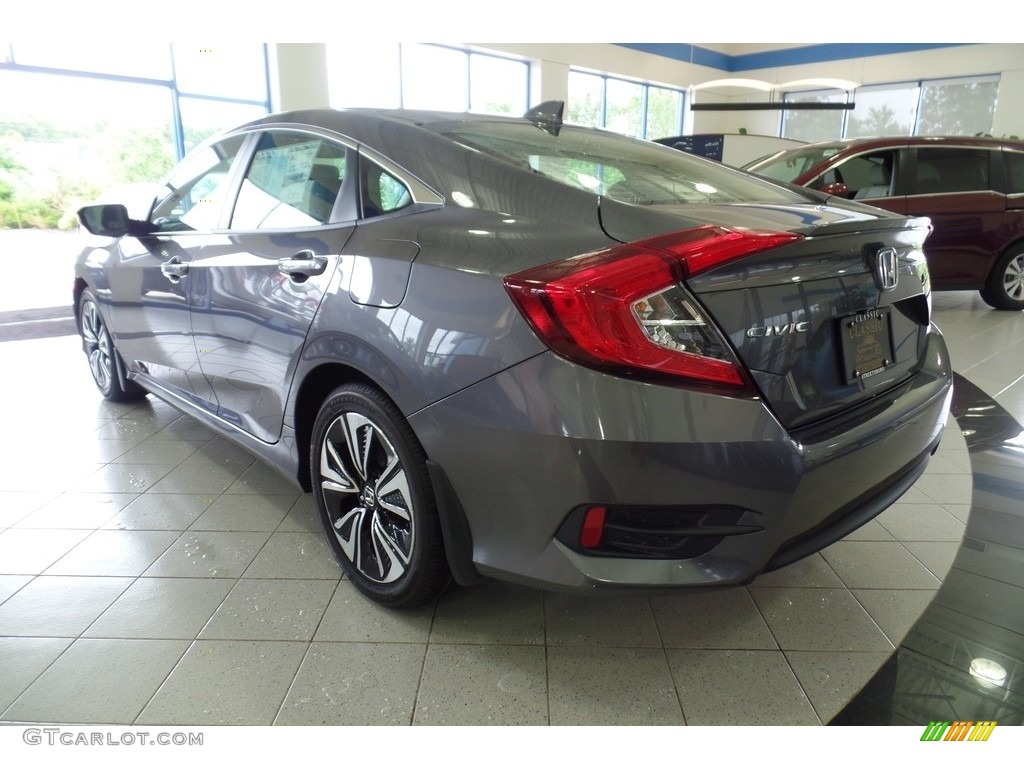 2017 Civic EX-L Sedan - Modern Steel Metallic / Gray photo #2