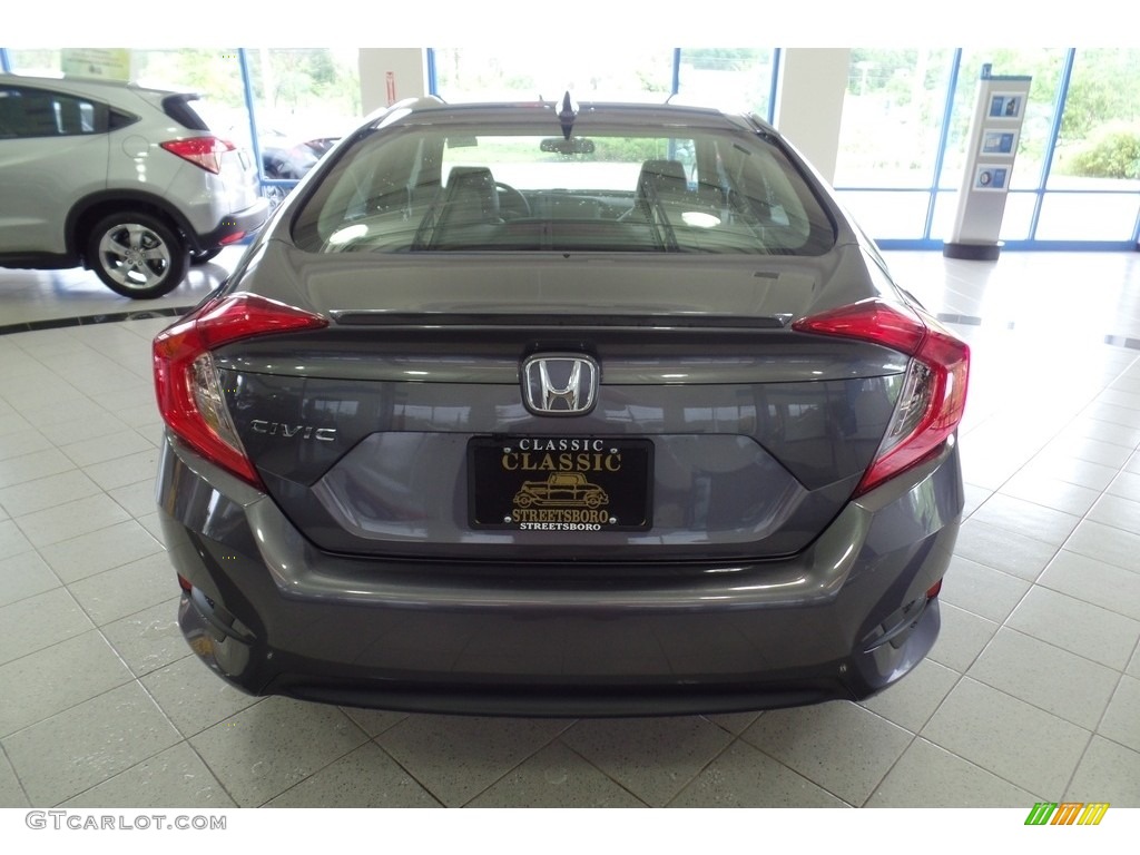 2017 Civic EX-L Sedan - Modern Steel Metallic / Gray photo #4