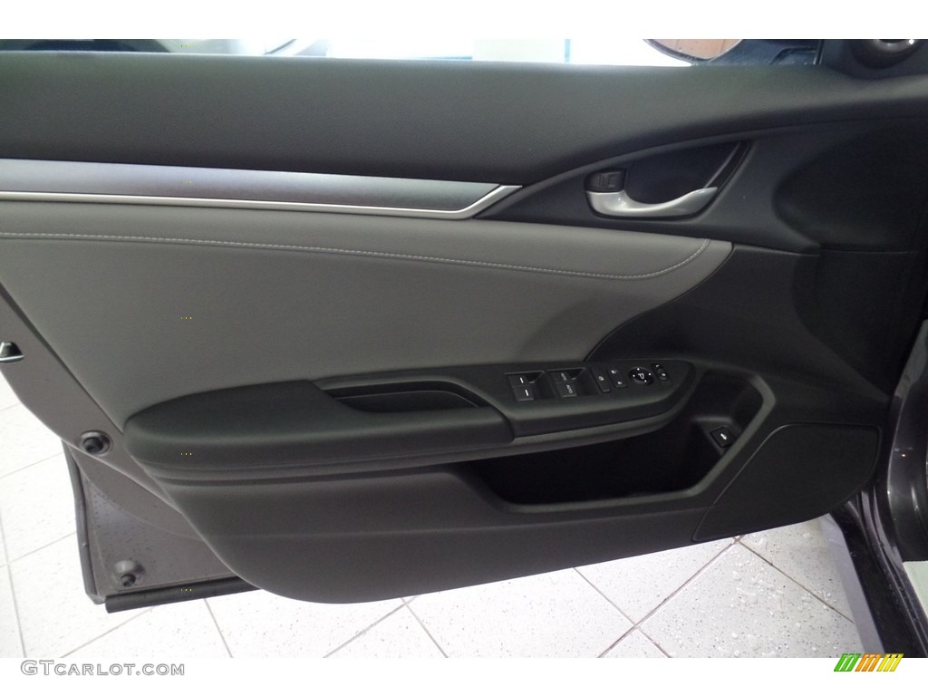 2017 Civic EX-L Sedan - Modern Steel Metallic / Gray photo #5