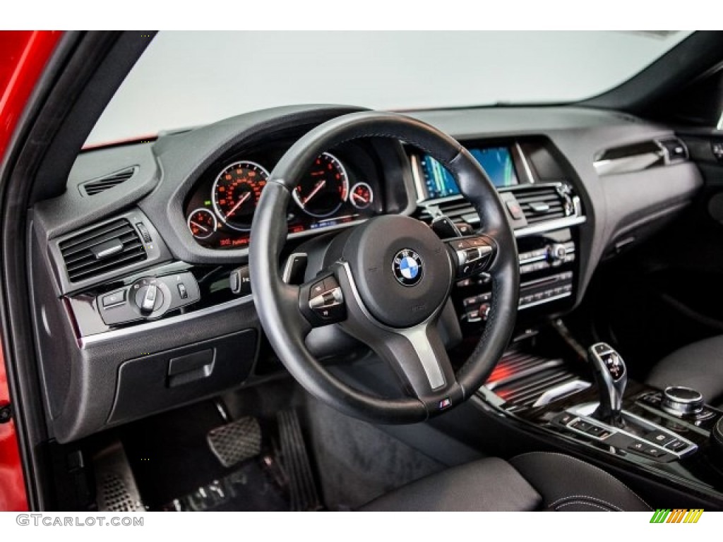 2017 BMW X4 M40i Black Dashboard Photo #121242733