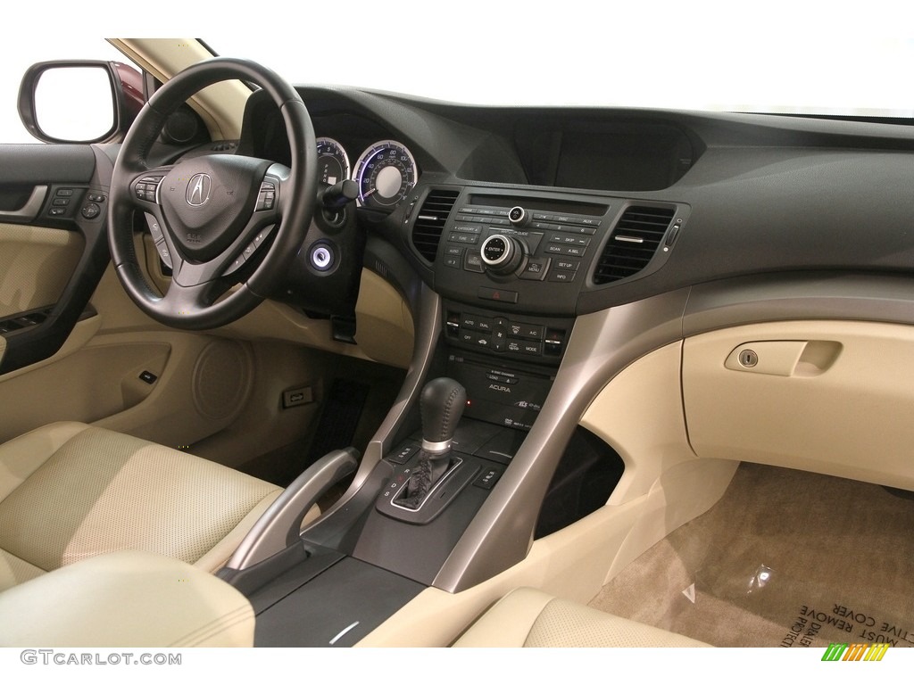 2009 TSX Sedan - Basque Red Pearl / Parchment photo #28