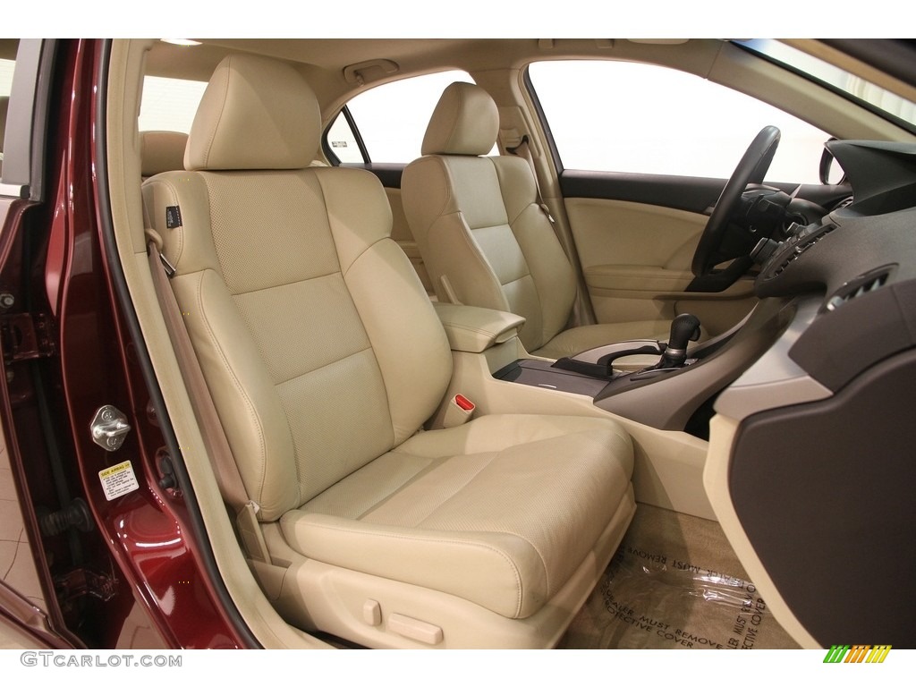 2009 TSX Sedan - Basque Red Pearl / Parchment photo #29