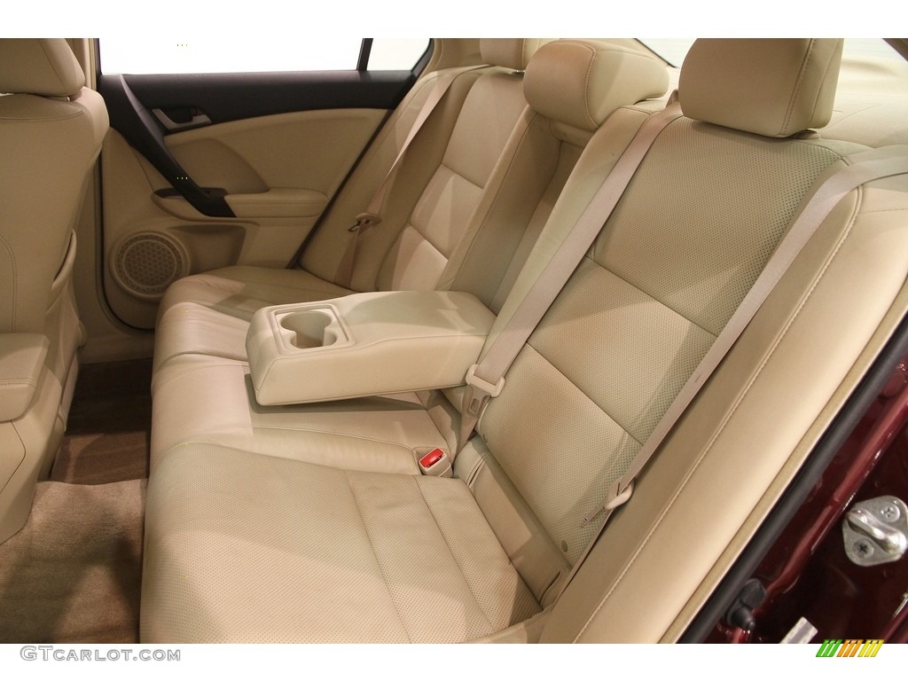 2009 TSX Sedan - Basque Red Pearl / Parchment photo #31