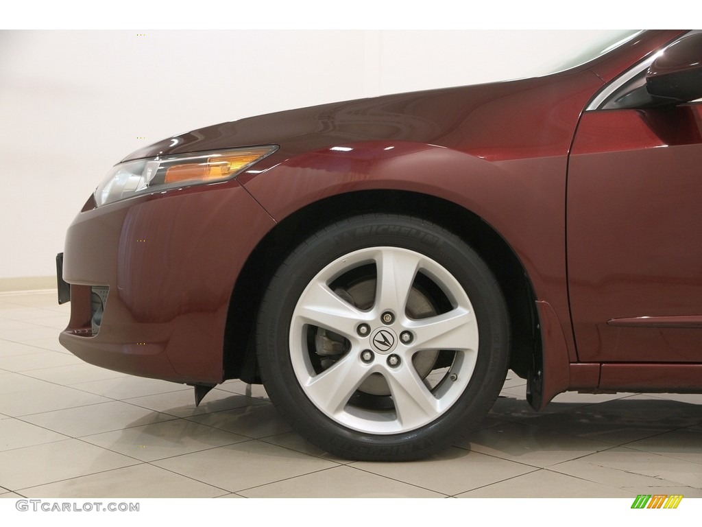 2009 TSX Sedan - Basque Red Pearl / Parchment photo #35