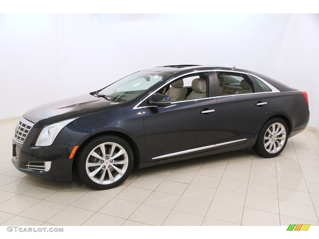 2013 XTS Premium AWD - Sapphire Blue Metallic / Shale/Cocoa photo #3