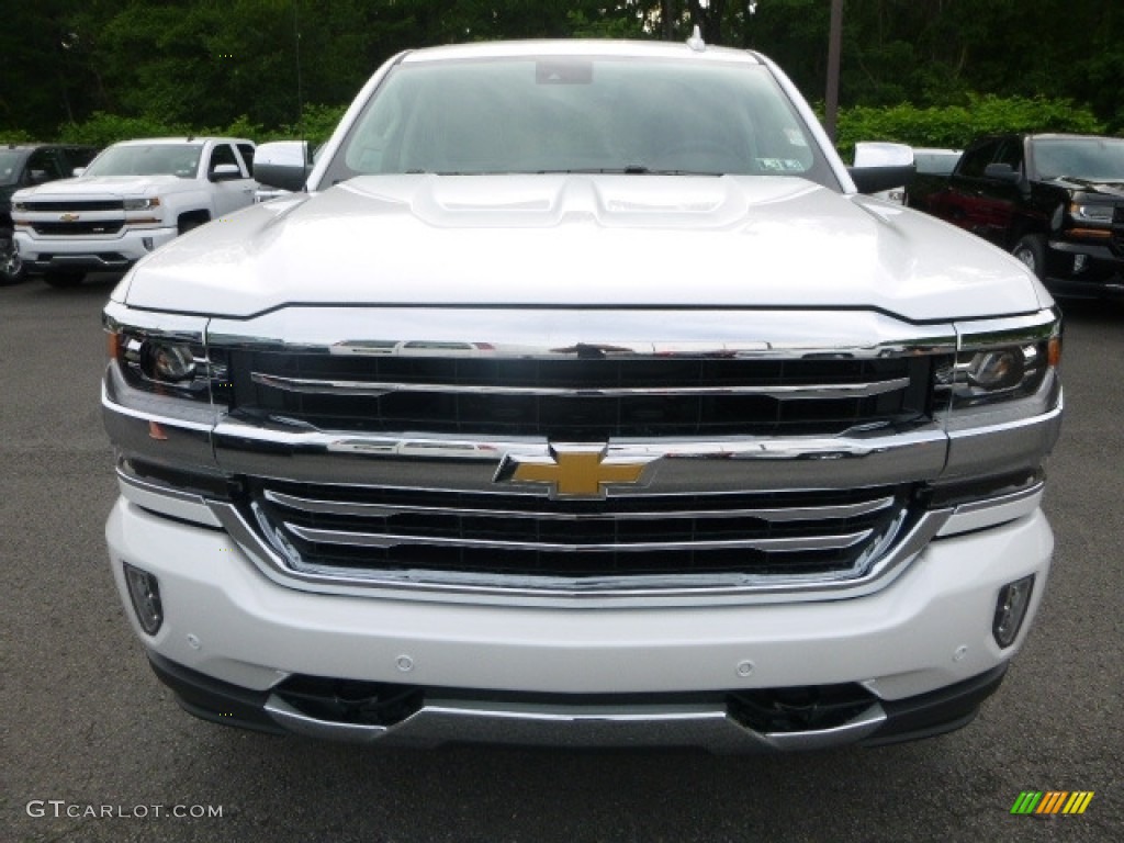 2017 Silverado 1500 High Country Crew Cab 4x4 - Iridescent Pearl Tricoat / High Country Saddle photo #8