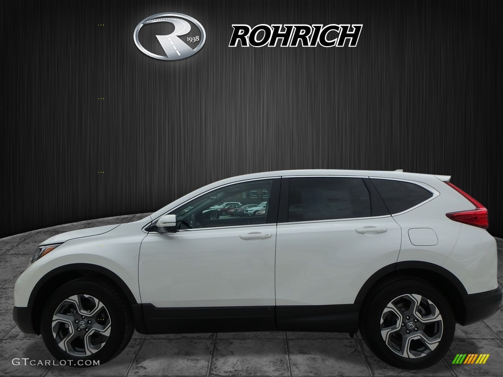 2017 CR-V EX-L AWD - White Diamond Pearl / Black photo #3