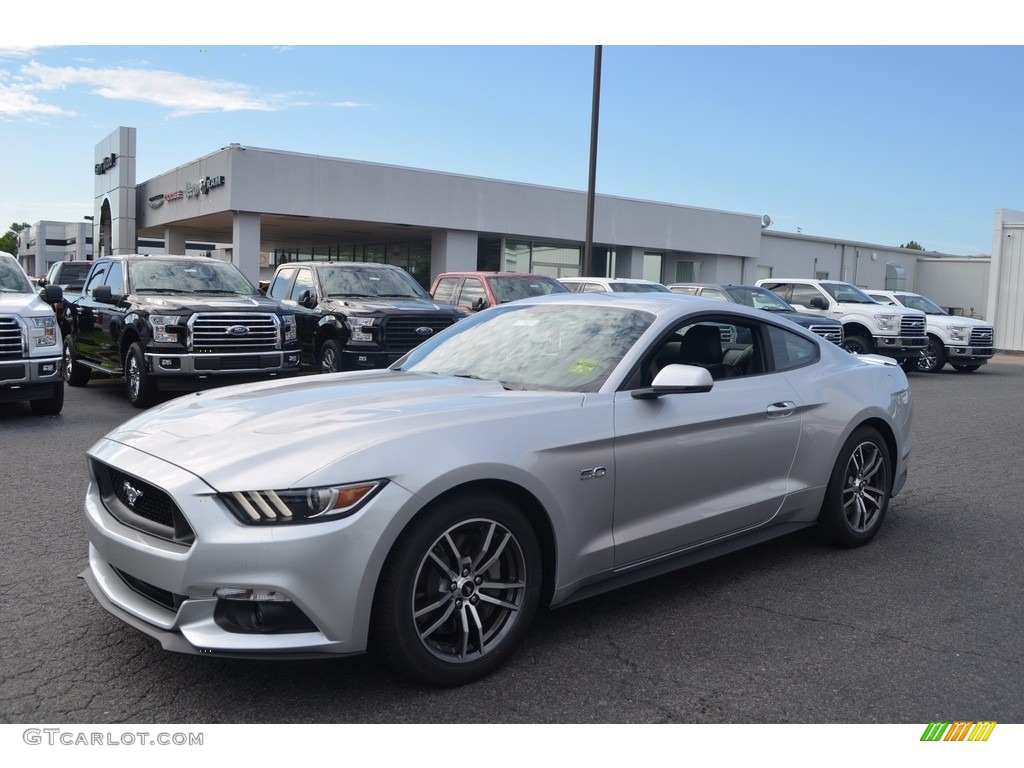 2017 Mustang GT Premium Coupe - Ingot Silver / Ebony photo #3