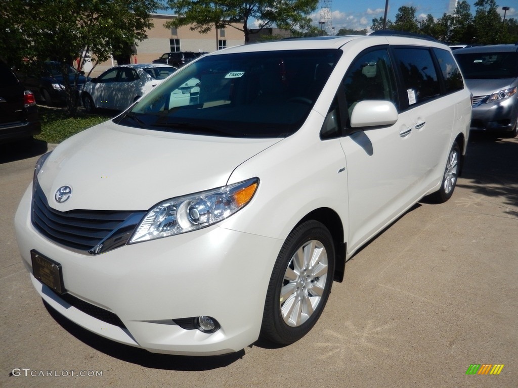 Blizzard White Pearl 2017 Toyota Sienna XLE AWD Exterior Photo #121251450