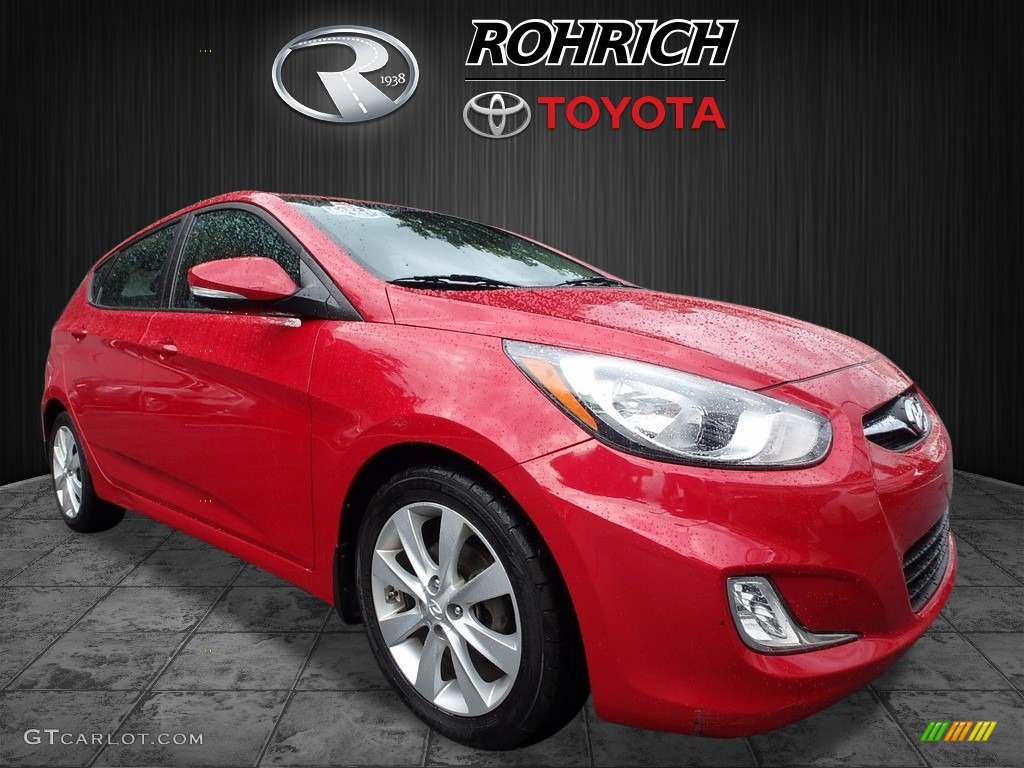 Boston Red Hyundai Accent