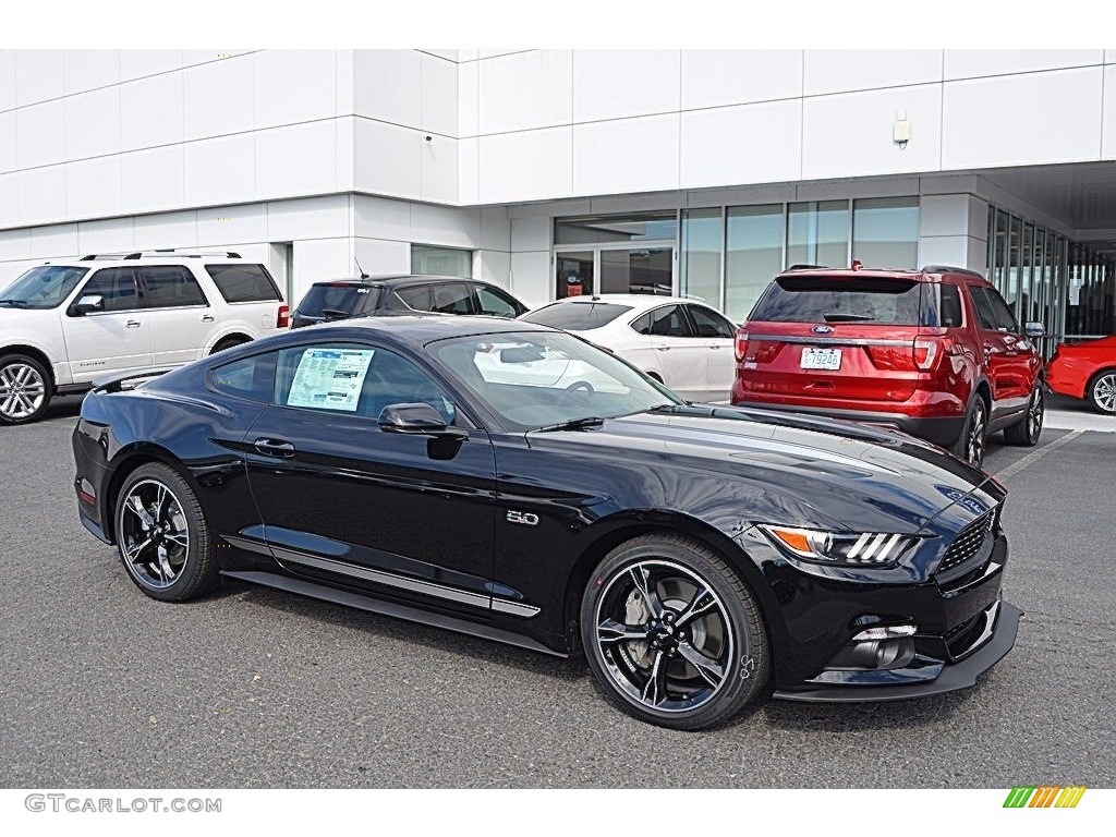 2017 Mustang GT California Speical Coupe - Shadow Black / California Special Ebony Leather/Miko Suede photo #1