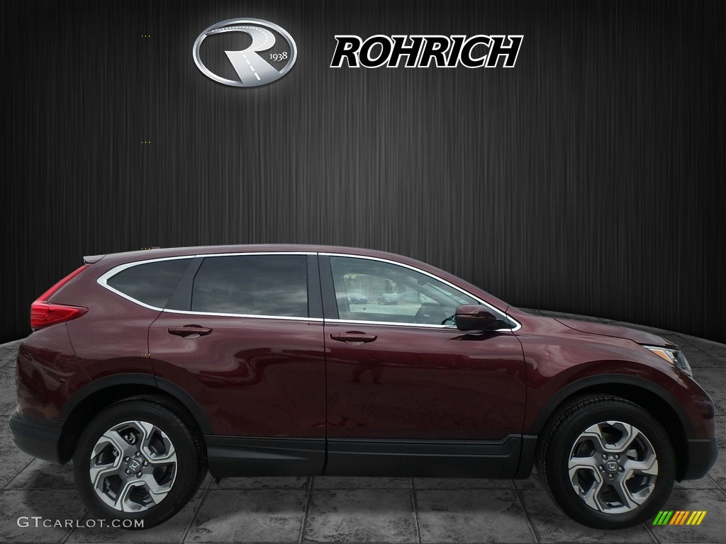 2017 CR-V EX-L AWD - Basque Red Pearl II / Gray photo #2
