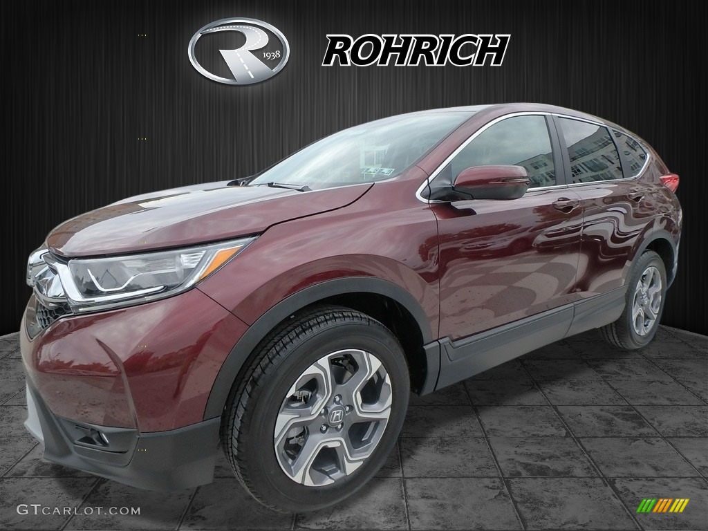 2017 CR-V EX-L AWD - Basque Red Pearl II / Gray photo #4