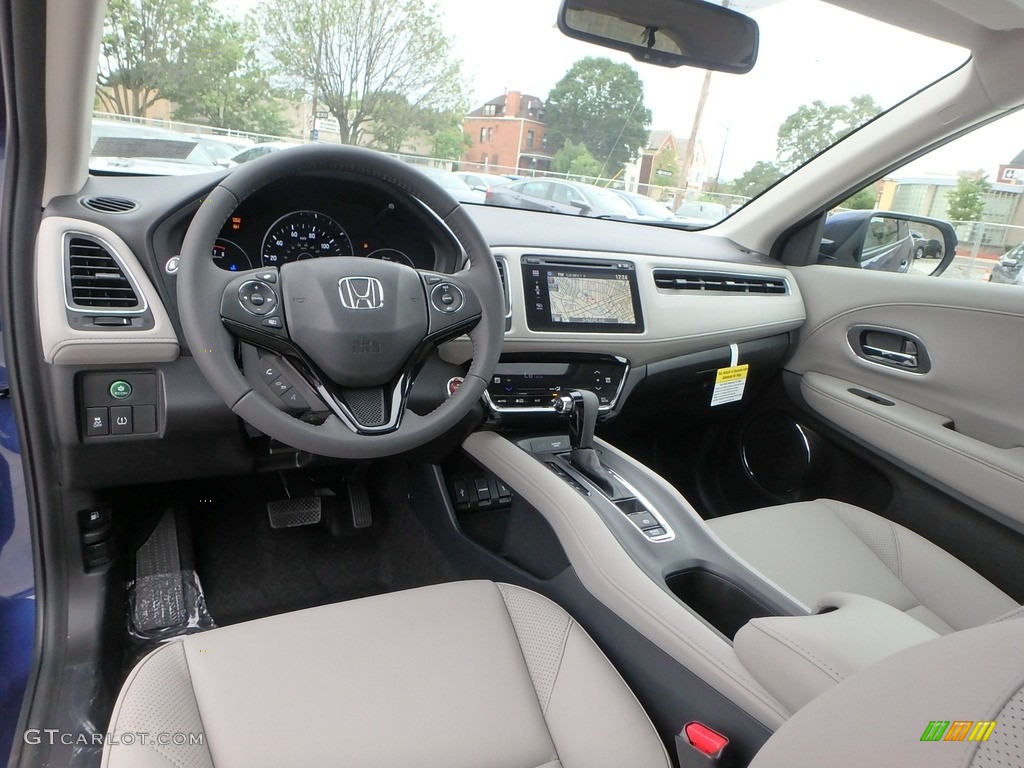 2017 HR-V EX-L AWD - Vortex Blue Pearl / Gray photo #8