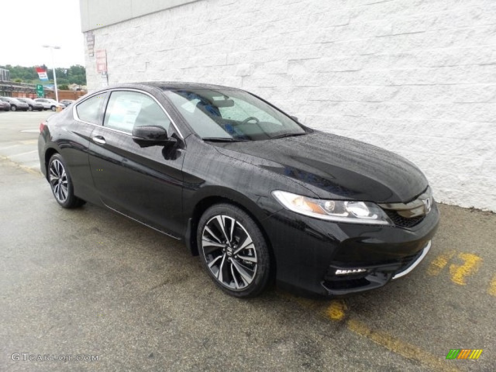 2017 Accord EX Coupe - Crystal Black Pearl / Black photo #1