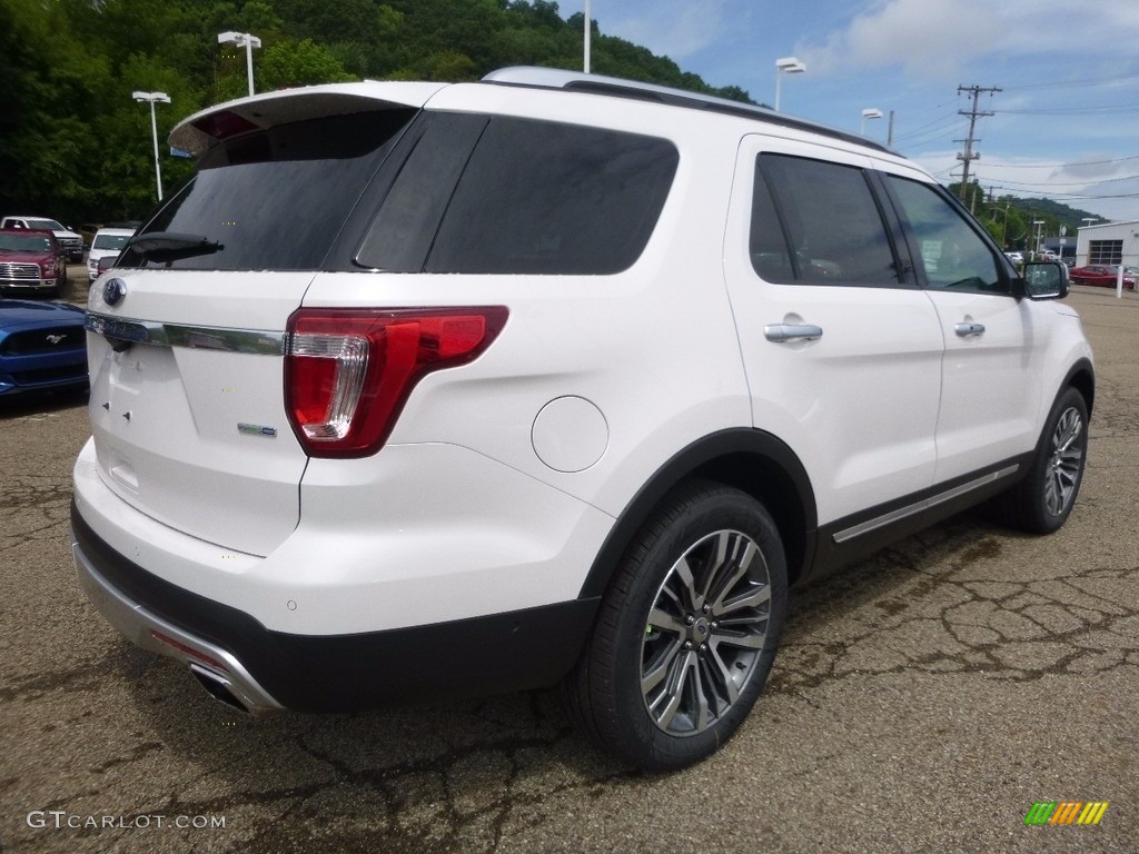 2017 Explorer Platinum 4WD - White Platinum / Medium Soft Ceramic photo #2