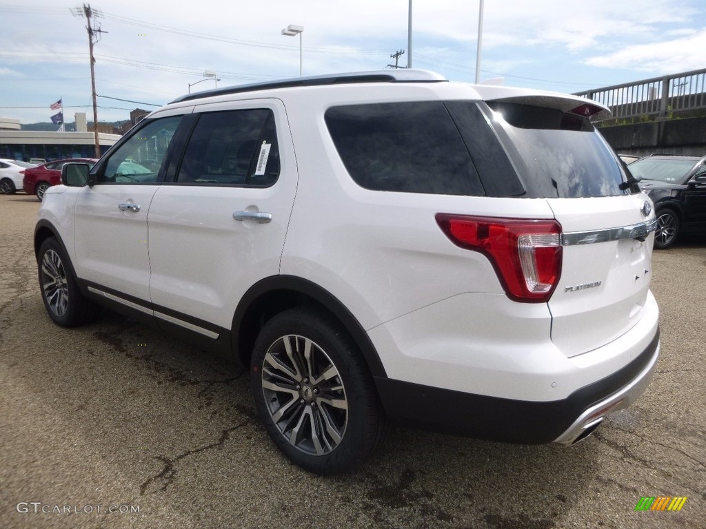 2017 Explorer Platinum 4WD - White Platinum / Medium Soft Ceramic photo #4