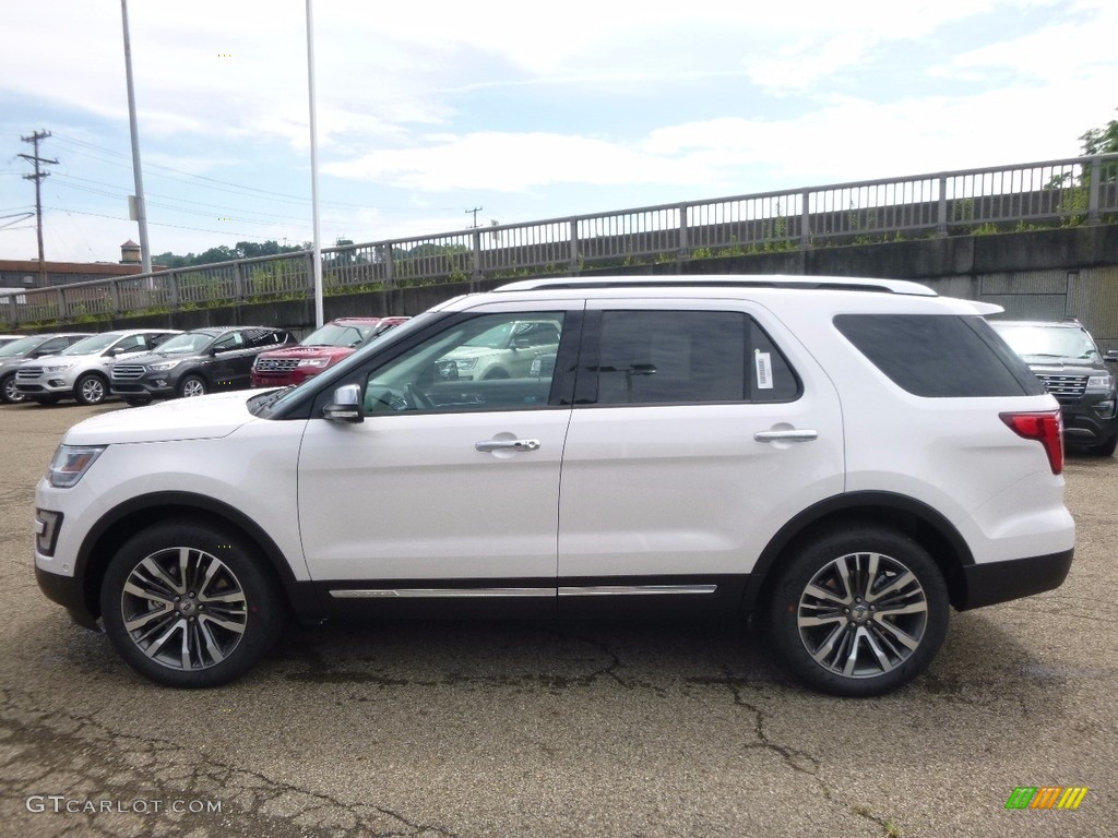 2017 Explorer Platinum 4WD - White Platinum / Medium Soft Ceramic photo #5
