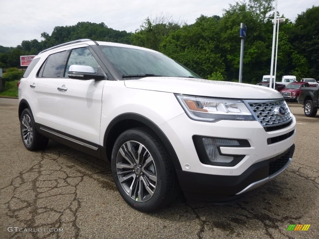 2017 Explorer Platinum 4WD - White Platinum / Medium Soft Ceramic photo #8