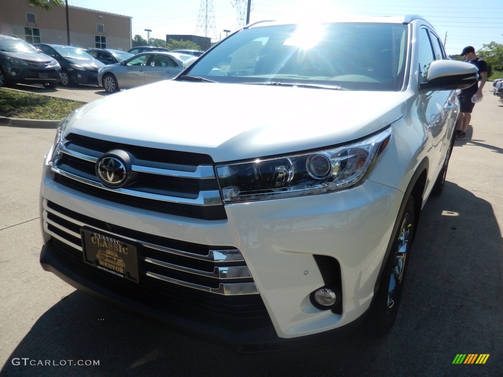 2017 Highlander Limited AWD - Blizzard White Pearl / Saddle Tan photo #1