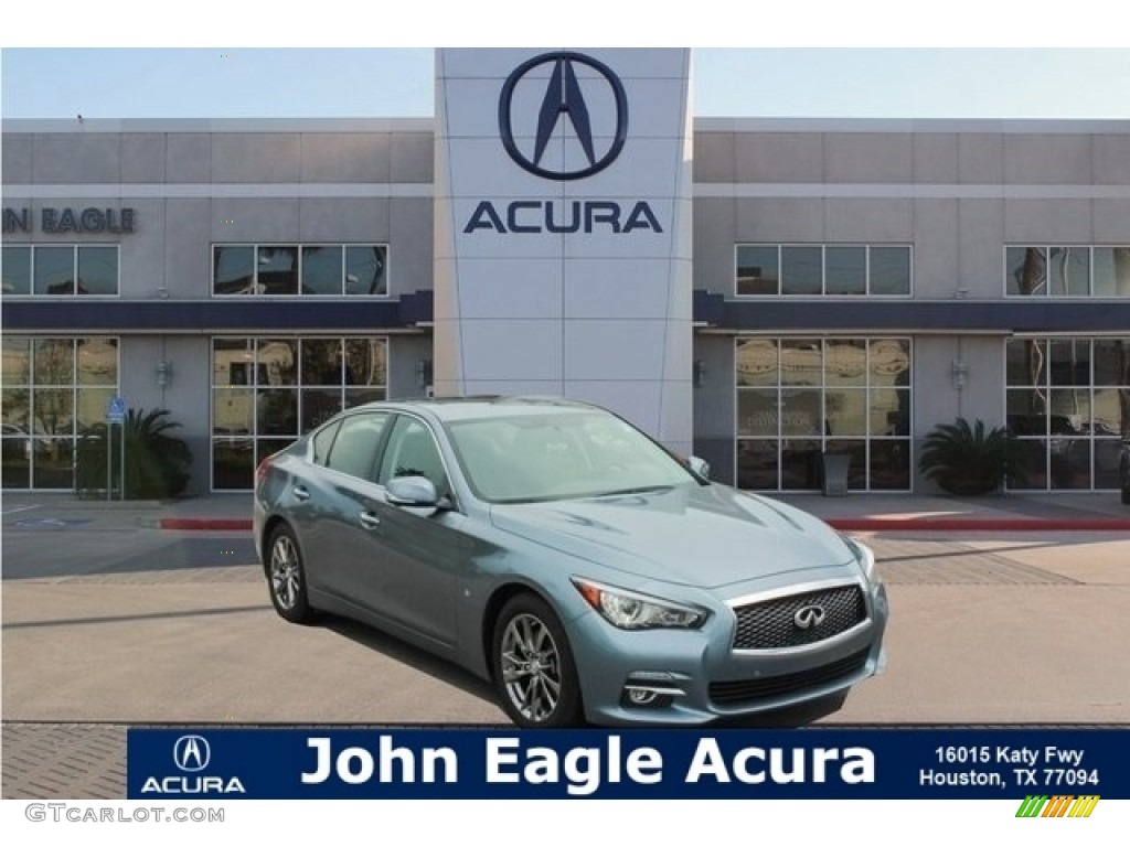 2015 Q50 3.7 - Hagane Blue / Graphite photo #1