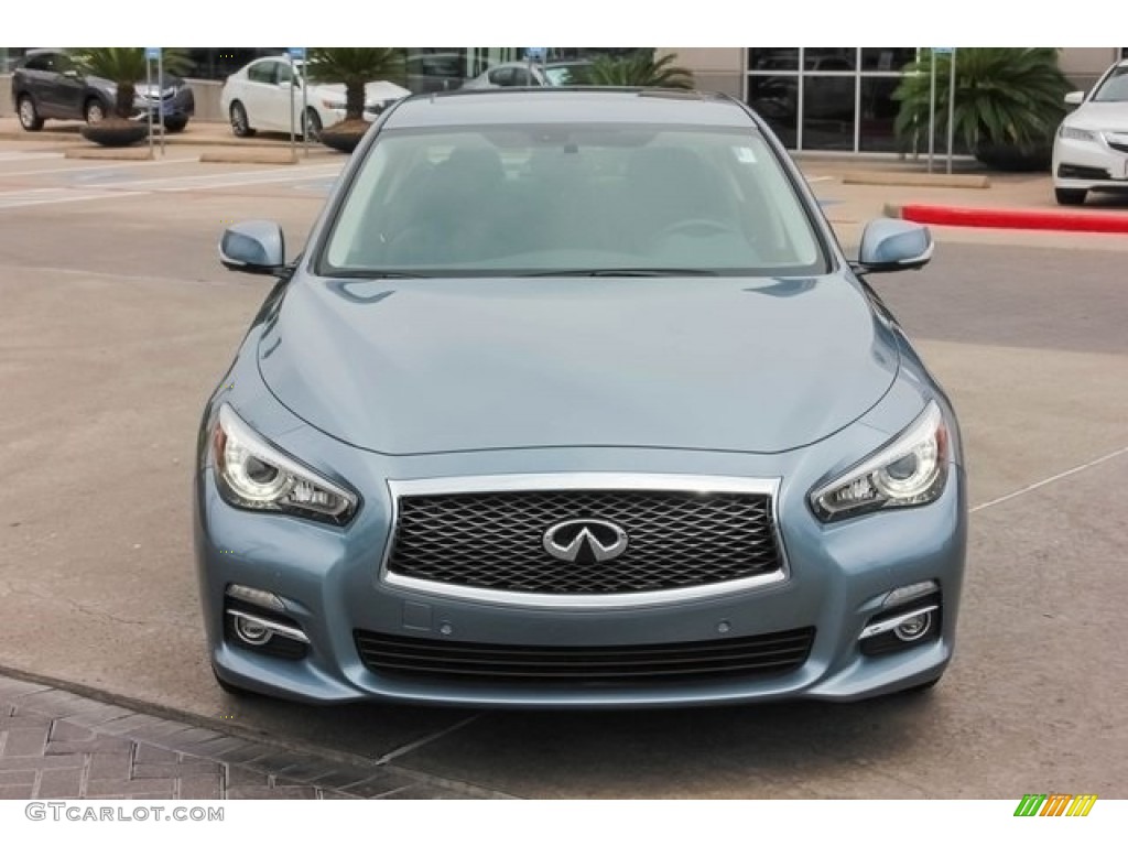 2015 Q50 3.7 - Hagane Blue / Graphite photo #2