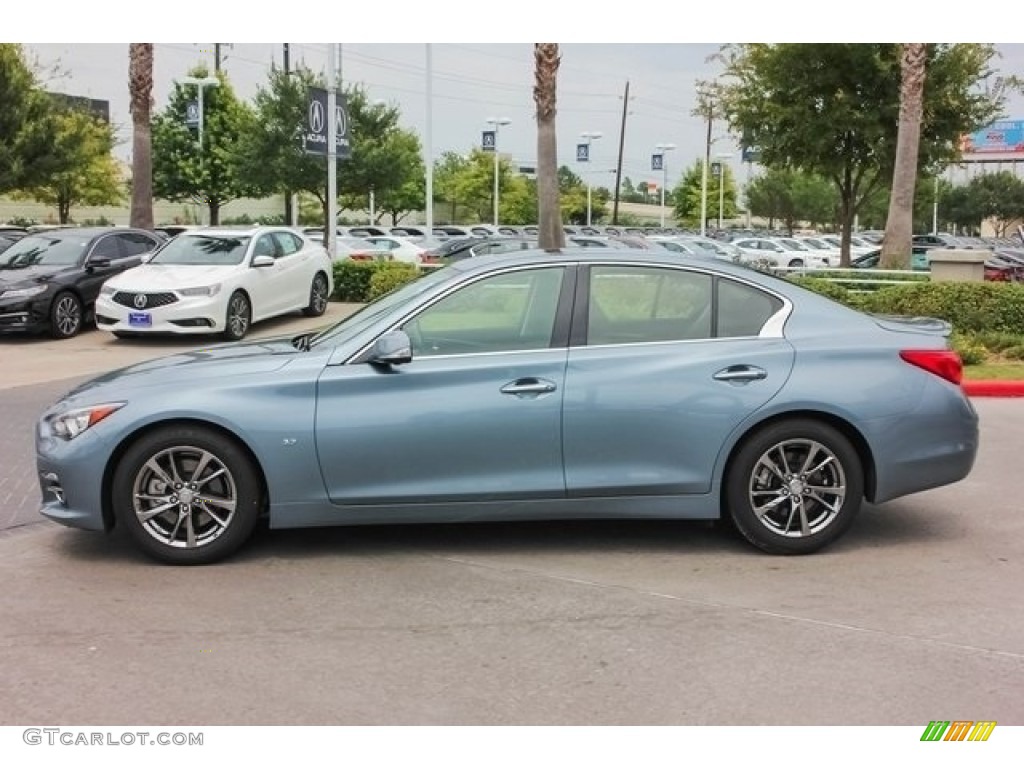 2015 Q50 3.7 - Hagane Blue / Graphite photo #4