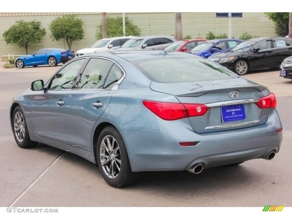2015 Q50 3.7 - Hagane Blue / Graphite photo #5