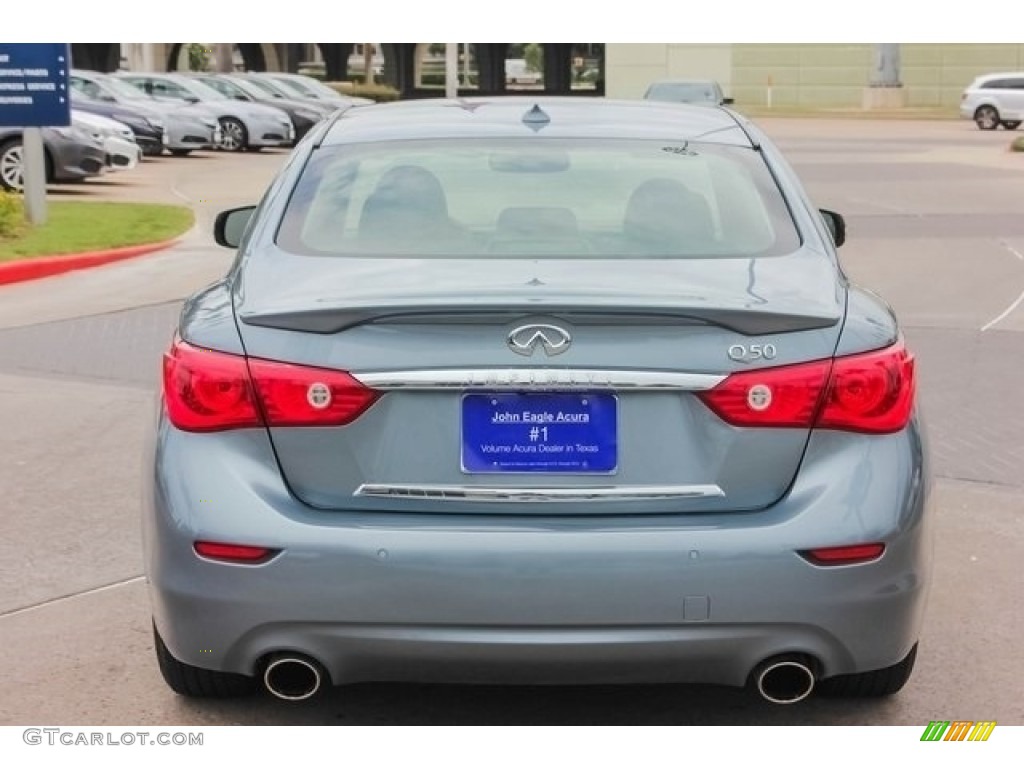 2015 Q50 3.7 - Hagane Blue / Graphite photo #6