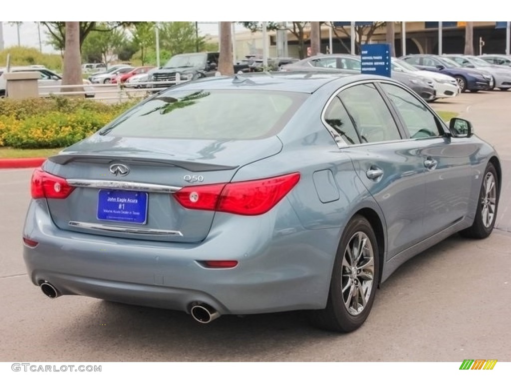 2015 Q50 3.7 - Hagane Blue / Graphite photo #7