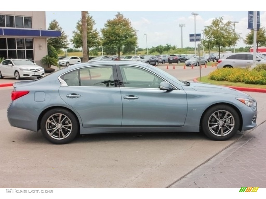 2015 Q50 3.7 - Hagane Blue / Graphite photo #8